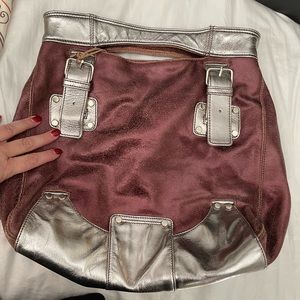 TANO metallic leather handbag. Gently used.